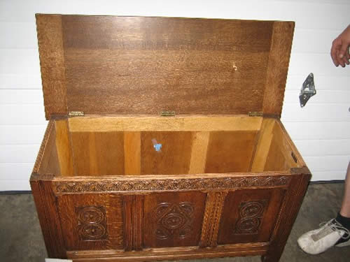Detail image of antique furniture item