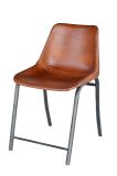 industrial chair; metal leather chair