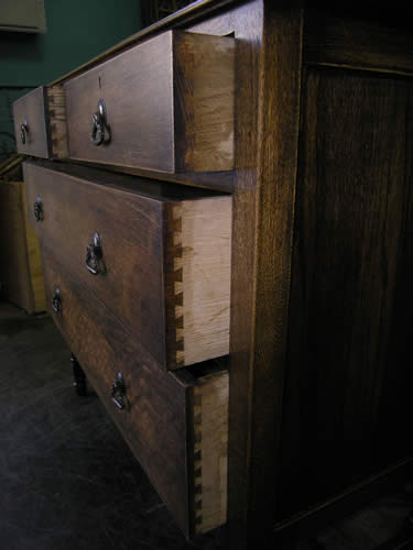 Detail image of antique furniture item
