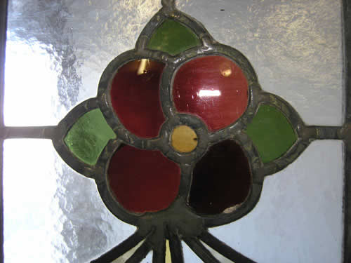 detail of stained glass window