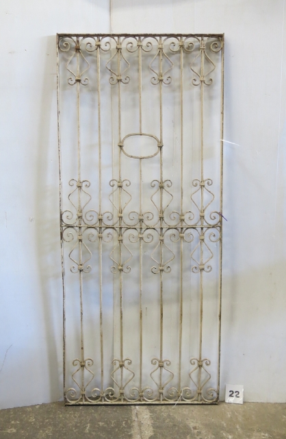 Wrought Iron Reed Panel Architectural Iron - Antique Wrought Iron - Antiques Direct Worldwide ...