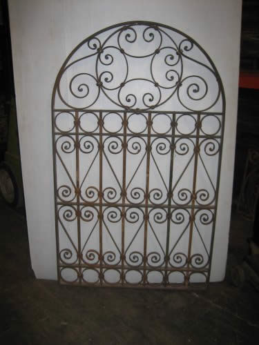 Wrought iron panel made with old iron