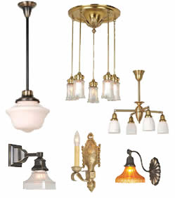 Handmade market and period lighting fixtures and shades