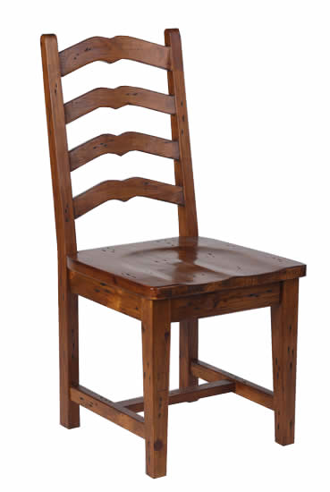 Salvaged Wood Dining chair with timber seat