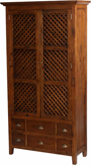 Salvaged Wood Wine storage cabinet