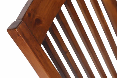 Detail of Salvaged Wood Dining chair with timber seat