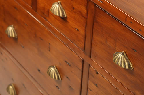 Detail of reclaimed Wood Dresser