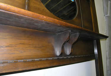 Detail of Antique Fireplace Mantel