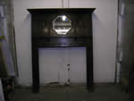 Antique wood fireplace mantels