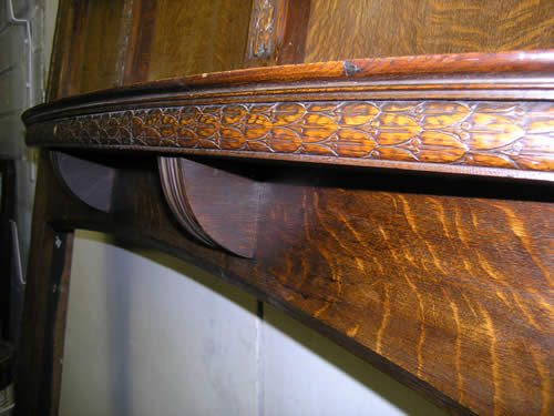 Detail of Antique Fireplace Mantel
