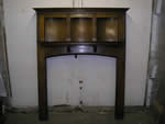 Antique wood fireplace mantels