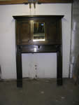 Antique wood fireplace mantels