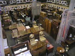 Just some of the great antiques we have in our Vancouver warehouse